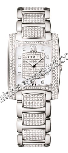 Ebel Brasilia Lady White Gold set with Diamonds Watch 1290086