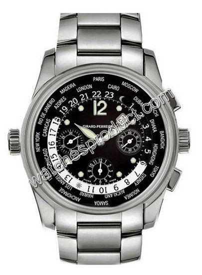 Girard Perregaux Worldwide Time Control Mens Watch 49800-T-21-6046