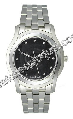 Gucci Black Diamond Dial Watch YA055213