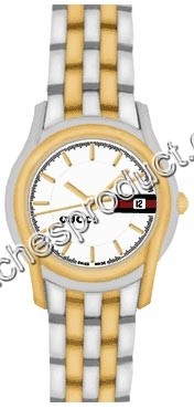 Gucci White dial with red and green stripe Dial Ladies Watch YA055515