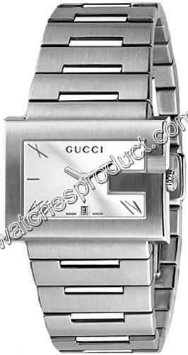 Gucci 100 G-Rectangle Ladies Watch YA100506