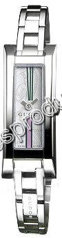 Gucci White Patterned With Pink And Green Accents Dial Watch YA110501