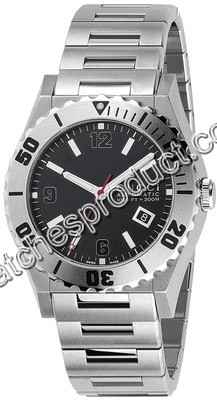 Gucci Black Lacquered Dial Watch YA115211