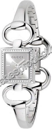 Gucci Silver Sun-Brushed Dial ladies Watch YA120506