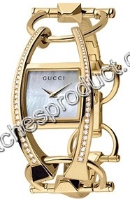 Gucci Chioda Gold with Diamonds Watch YA123506