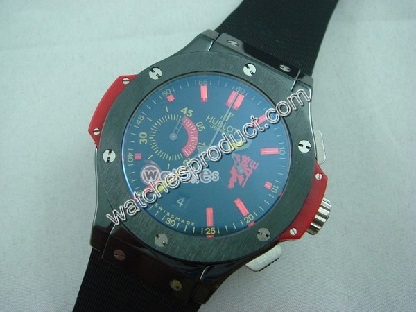 Hublot Asian 7750b automatic movement 28800bph, Decorated Insignia Rotor Mens Watch 8703