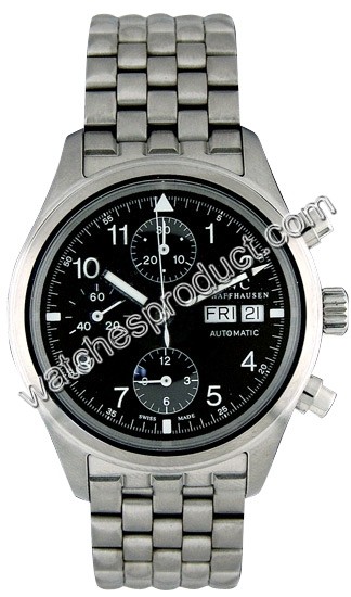 IWC Black Dial Mens Watch 3706-10