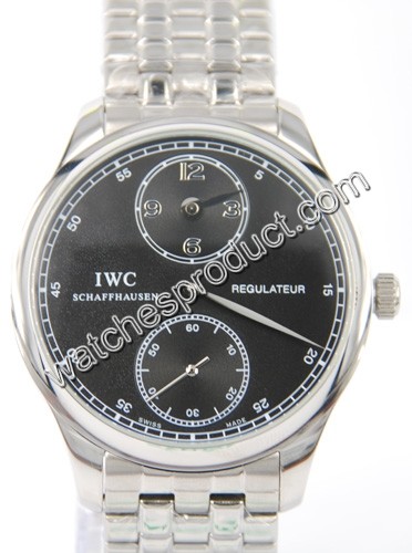 IWC Black Dial Mens Watch 6652