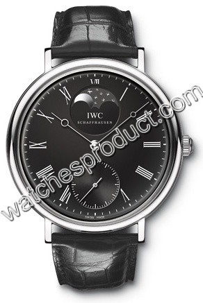 IWC Black Roman Numeral Dial Watch IW544801