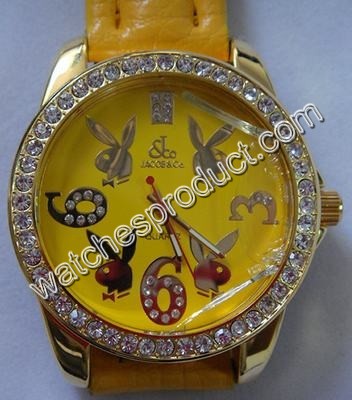 Jacob & Co. Yellow Dial Ladies Watch 6584