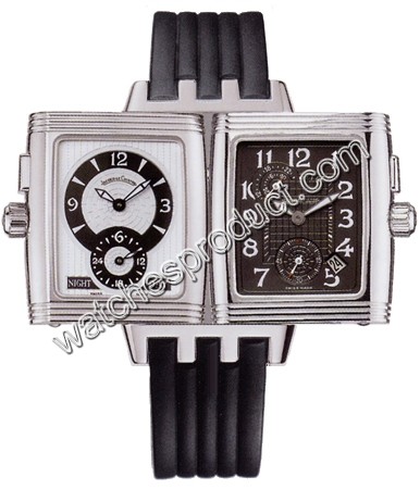 Jaeger LeCoultre Reversible Grey And White Dial Mens Watch 294.86.01