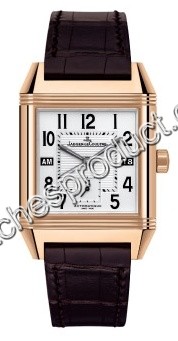 Jaeger LeCoultre Reverso Squadra Hometime Pink Gold Watch 7002420