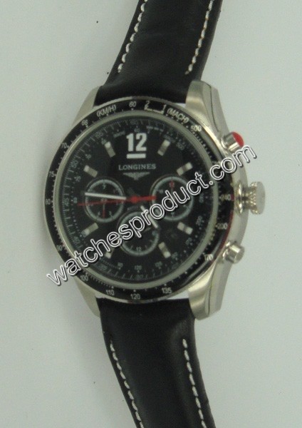 Longines black Dial Unisex Watch 6768