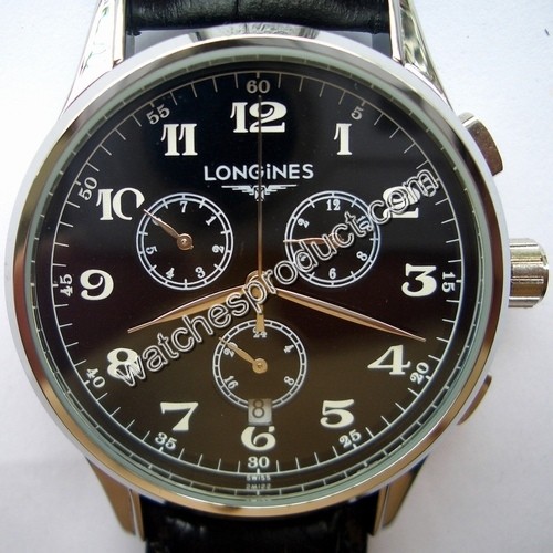 Longines Black Dial Mens Watch 7693