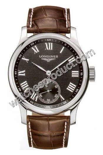 Longines Black Guilloche Dial Mens Watch L2.640.4.51.5