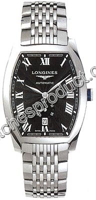 Longines Black Roman Numeral Dial Watch L2.642.4.51.6