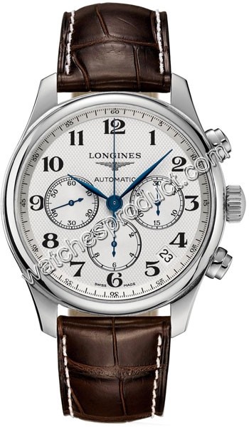 Longines Silver Guilloche Dial Mens Watch L2.693.4.78.5