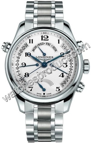 Longines Silver Arabic Dial Watch L2.714.4.78.6