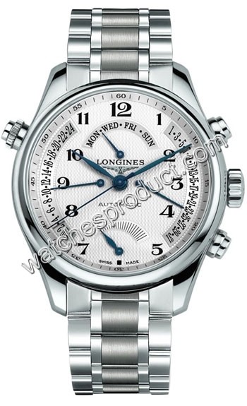 Longines Silver Arabic Dial Watch L2.716.4.78.6