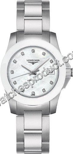 Longines Conquest Steel Watch L3.257.4.87.6