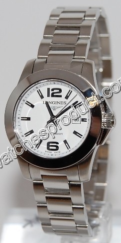 Longines White Baton Dial Ladies Watch L3.258.4.16.6