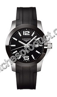 Longines Black Dial Watch L3.657.4.56.2