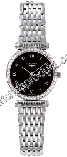 Longines Black Roman Numeral Dial Ladies Watch L4.241.0.51.6