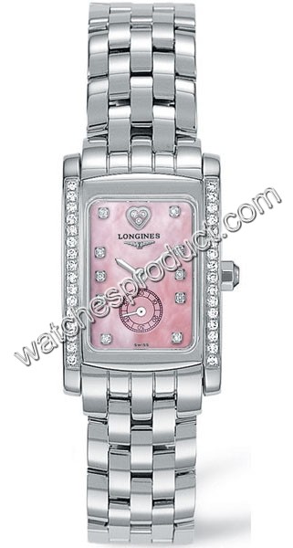 Longines Pink with 11 diamonds Dial Watch L5.155.0.93.6