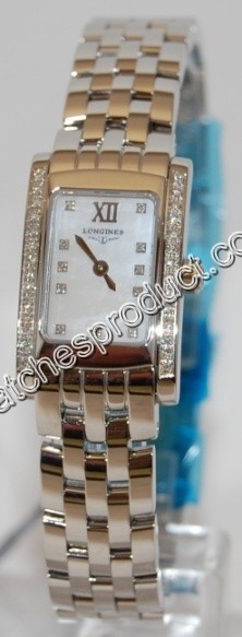 Longines White Mother of Pearl Diamond Dial Ladies Watch L5.158.0.84.6