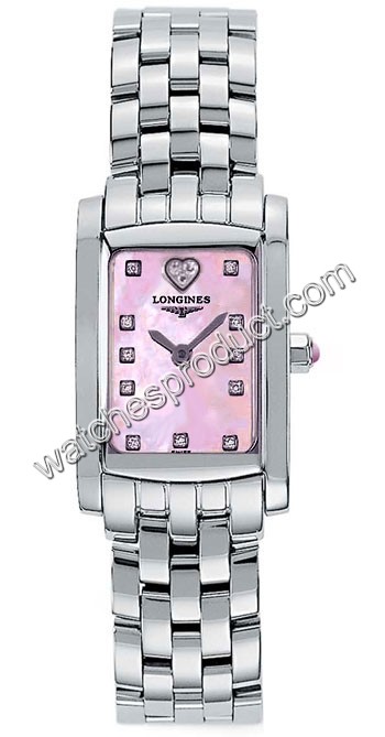 Longines Mother-of-Pearl - Pink with 11 diamonds Dial Watch L5.158.4.93.6