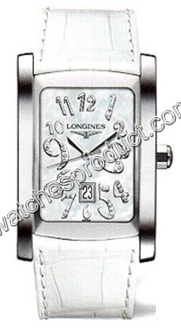 Longines White Mother of Pearl Diamond Dial Watch L5.686.4.57.2