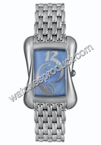 Maurice Lacroix Blue mother of pearl dial with 6 and 12 hour markers Dial Watch DV5012-SS002-360