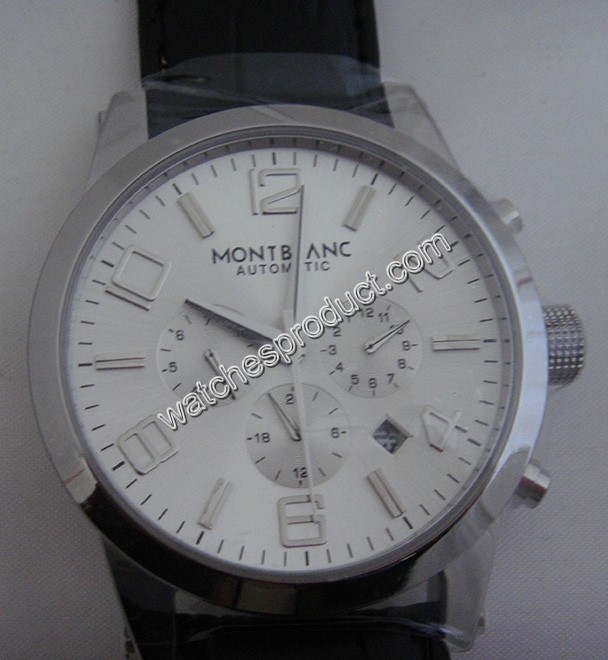 Mont Blanc White Dial Watch 7529