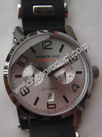 Mont Blanc Silver Dial Mens Watch 7556