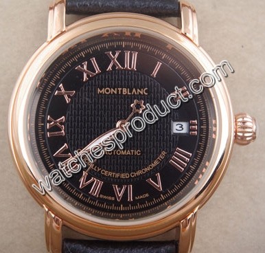 Mont Blanc 7588 Gold Stainless Steel Watch