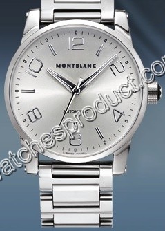 Mont Blanc TimeWalker Steel Watch 9673