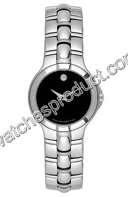 Movado Black Dial Ladies Watch 0604803