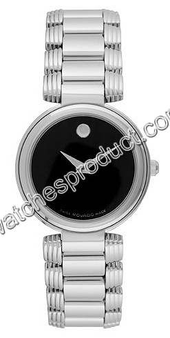 Movado Black Dial Ladies Watch 0605016