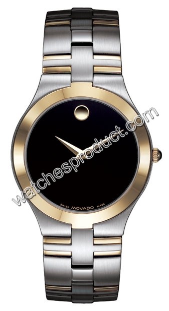 Movado Black Dial Mens Watch 0605030