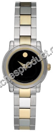 Movado Black Dial Ladies Watch 0605108