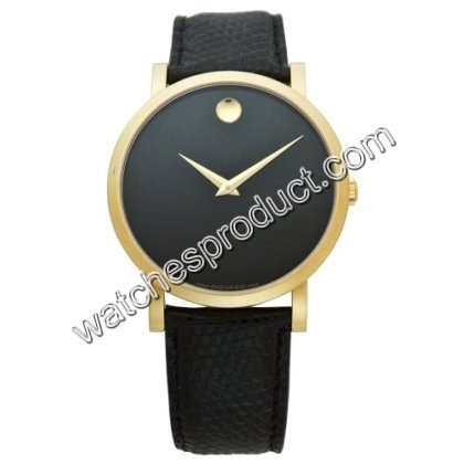 Movado Black Dial Mens Watch 0605114