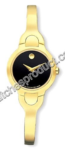 Movado Black Dial Ladies Watch 0605249