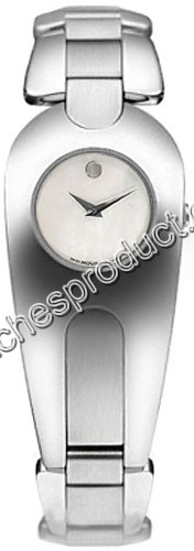 Movado White Mother-of-pearl Dial Ladies Watch 0605356