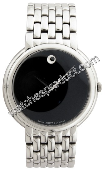 Movado Black Dial Mens Watch 0605613