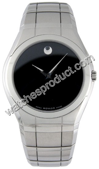 Movado Black Dial Mens Watch 0605623