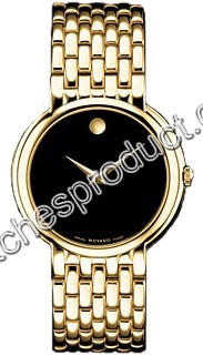 Movado Black Dial Mens Watch 0605647