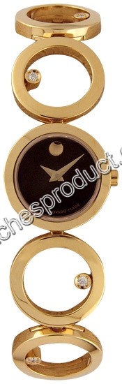 Movado Black Dial Ladies Watch 0605821