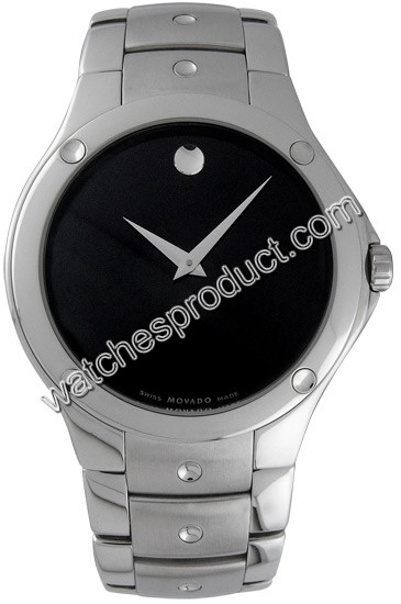 Movado Black Dial Mens Watch 605788