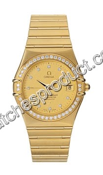 Omega Champagne Diamond Dial Watch 1107.15.00