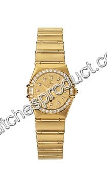 Omega Constellation Ladies Mini Yellow Gold set with Diamonds Watch 1167.15.00